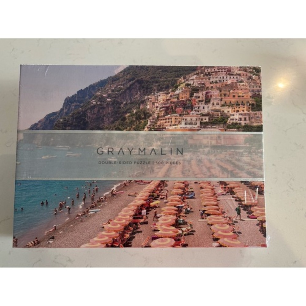 Gray Malin Double Sided‎ 500 Piece Puzzle Italian Coast Positano Capri Galison